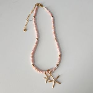 BRIGHTON PARADISE COVE semi precious stones starfish necklace $160 PINK Ocean